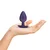 Ouch! Smooth Silicone Anal Plug Large Metallic Purple