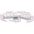 Set vanjskih sofa s jastukom 9 pcs Bijela i krem Poliester
