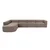 Atelier del Sofa Ugaona garnitura Mora X-Oval-L1-O1-O1-R1, 320x235x69 cm, Smeđa