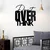 Wallity Zidna dekoracija Dont Overthink, 52 x 54 cm, Crna