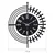 Wallity Zidni sat Dubai New, 41x41 cm