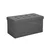 Ljubki dom Tabure z dvižnim pokrovom OTTOMAN 76 x 38 cm, temno siv
