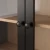 HEMNES Vitrina s 3 fioke, crno-smeđa/svetlosmeđa, 90x197 cm