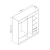 Hanah Home Garderober Kale-3178, 180x190x52 cm, Sivo-beli