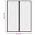 Zastori protiv insekata 2 kom s magnetima 230 x 160 cm crni