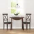 vidaXL Jedilni stoli z blazinami 2 kosa Brown Solid Wood Rubber