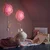 UPPLYST LED zidna lampa, cvet lila