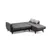 Zaden L - Dark Grey Dark Grey Sofa Set