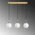 Opviq Luster Orbital-15-14012, 65x15x115cm, IP20, Belo-zlatne boje