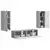 Set TV komoda Zidne 2 pcs Siva Sonoma Konstruirano drvo