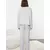Trendyol Grey Melange Brushed Soft Ribbed Cardigan Knitted Pajama Set