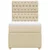 vidaXL Box spring postelja z vzmetnico krem 90x200 cm blago