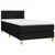 Vidaxl Box spring postelja z vzmetnico črna 80x200 cm blago