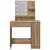 Toaletni stol s LED-om Artisan hrast 86,5x35x136 cm
