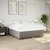 Vidaxl Posteljni okvir brez vzmetnice taupe 180x200 cm blago