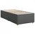 Vidaxl Box spring postelja z vzmetnico temno siva 90x200 cm blago