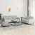 3-dijelni set sofa svjetlosivi baršunasti