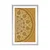 Plakat s paspartujem okrasna Mandala s čipko - 40x60 silver