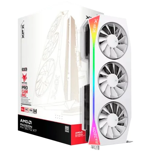 XFX Radeon RX 9070XT MERCURY Magnetic Air RGB 16GB OC White 16GB