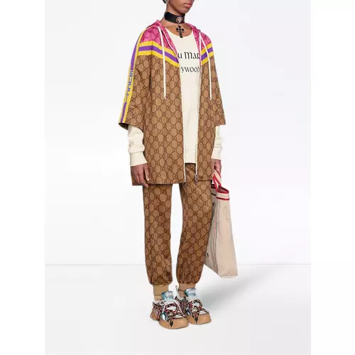 Gucci GG technical jersey jogging pant women Neutrals Idealno.ba
