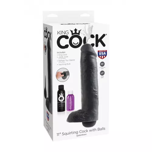 King Cock crni realni dildo sa testisima i ejakulacijom PIPE560523