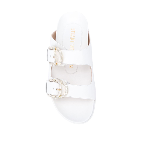 Stuart Weitzman Juanita buckle sandals women White Ceneje.si