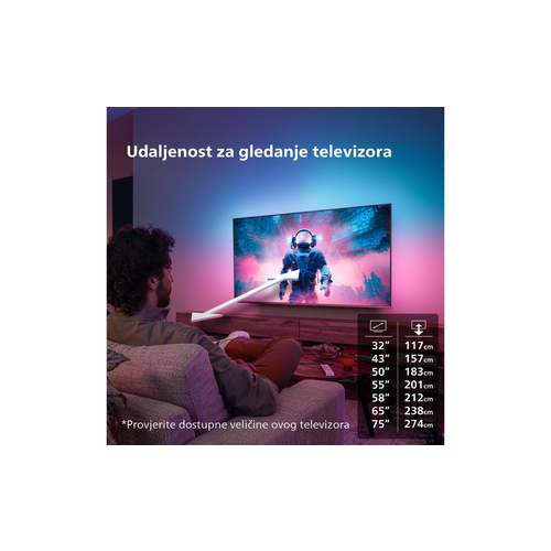 TV LED 85'' Philips The One Ambilight 85PUS8818 4K UHD HDR Smart