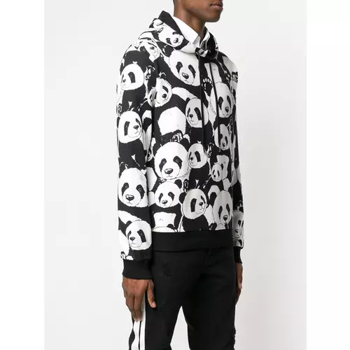 Dolce Gabbana panda print hoodie men Black Idealno.ba