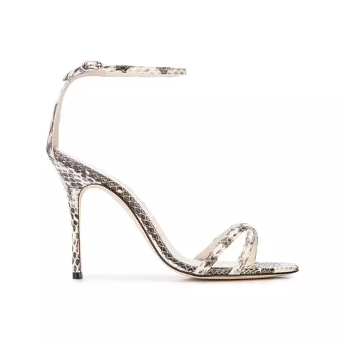 Manolo Blahnik Paloma snakeskin sandals women Black Idealno.ba
