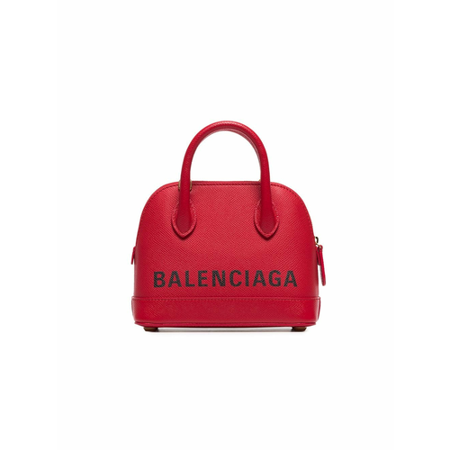 Balenciaga red ville XXS leather top handle bag women Red