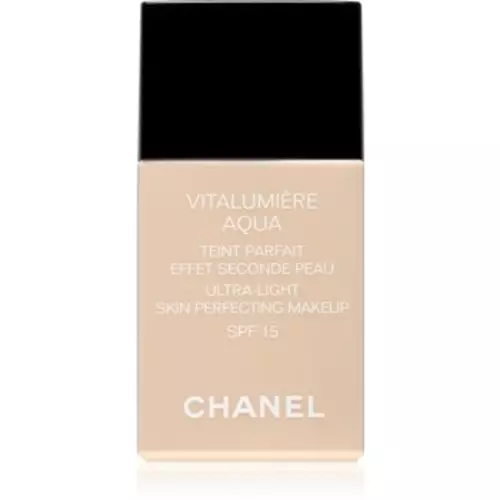 Chanel Vitalumiére Aqua vlažilni tekoči puder odtenek 42 Beige Rose (Ultra-Light  Skin Perfecting Makeup) SPF 15 30 ml 