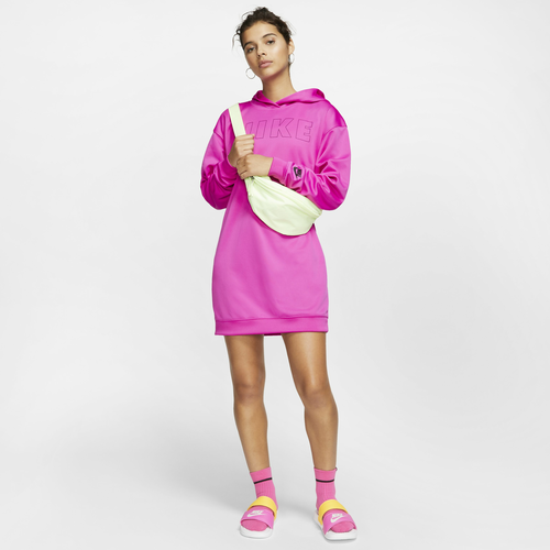 Nike W NSW AIR HOODIE DRESS PK enski pulover roza CJ3112 Idealno.ba