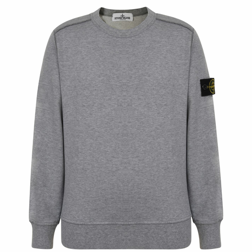 Duks STONE ISLAND Junior Boys Badge Sleeve Sweatshirt Grey Marl V1064 Jeftinije.hr