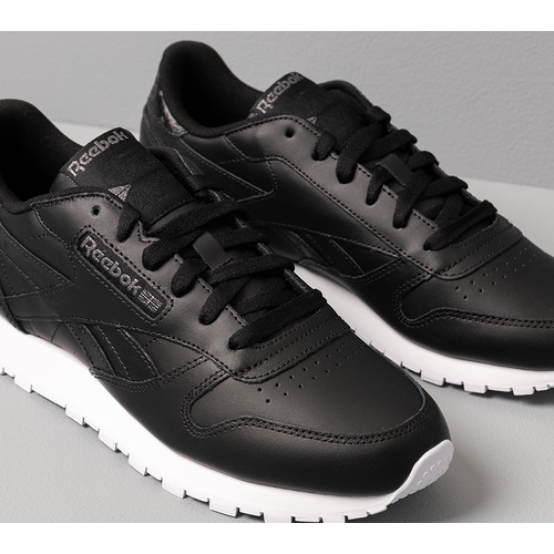 Black and white reebok classics top