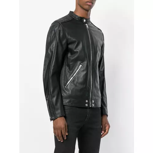 Diesel L quad leather jacket men Black Ceneje.si