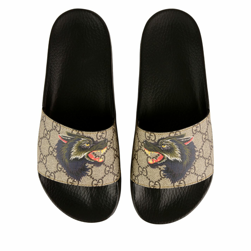 Gucci cheap wolf sliders