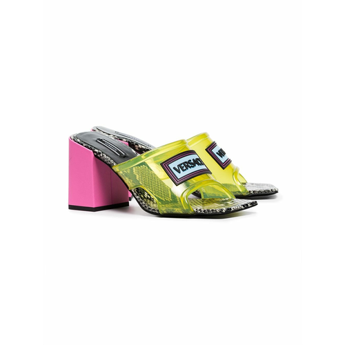 Versace 70 pvc snake hot sale sandals