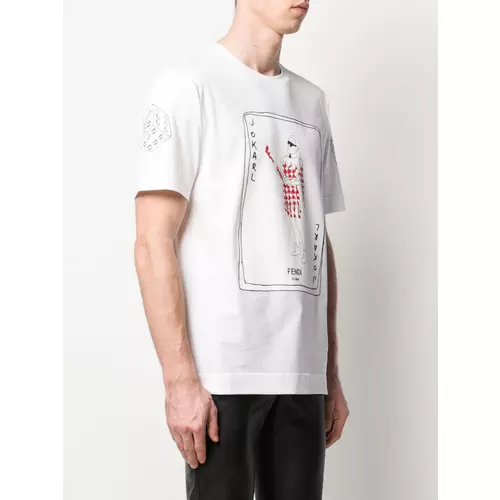 Fendi jokarl print T shirt men White Idealno.ba