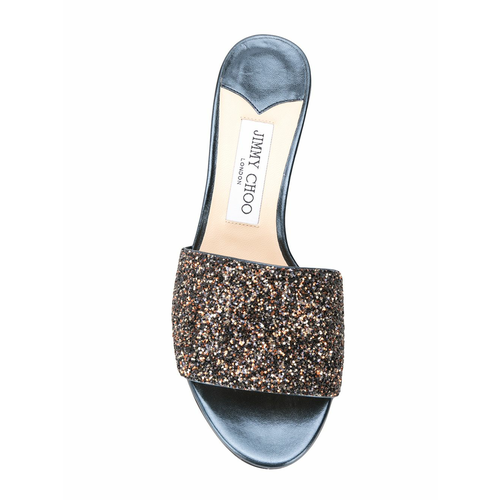 Jimmy Choo Joni 40 glitter mules women Brown Idealno.ba
