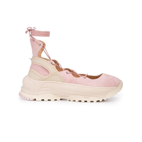 Lace up ballerina sneaker coach on sale