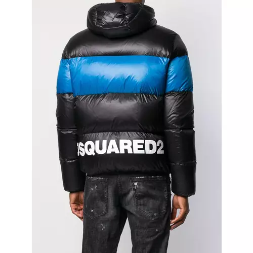 Dsquared2 leaf print padded jacket men Black Idealno.ba