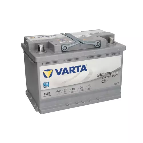 VARTA Silver Dynamic AGM Start&Stop E39 70Ah 760A D+