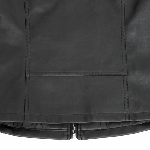 Jakna Lee Cooper Classic PU Jacket Ladies Crna Jeftinije.hr