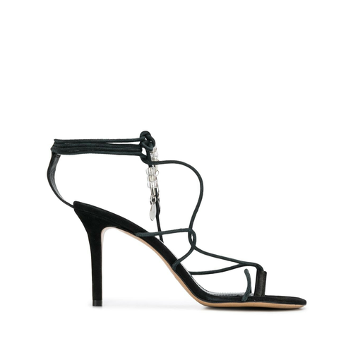 Isabel Marant Askee wrap ankle sandals women Black Ceneje.si