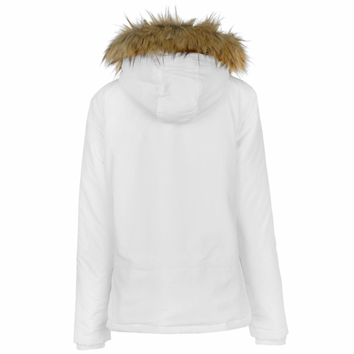 Jakna Kangol Quarter Zip Padded Jacket Ladies Bijela Jeftinije.hr
