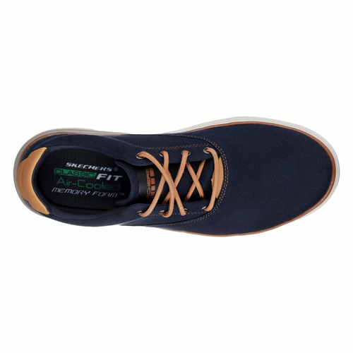 Platnene tenisice Skechers Folt Verome Trainers Mens Plava