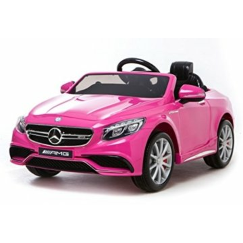Pink benz cheap power wheel