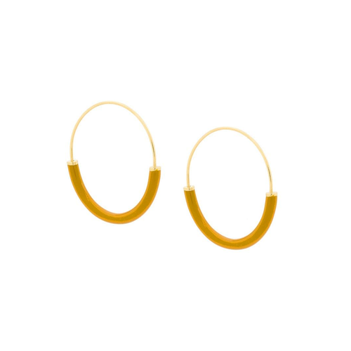 Maria Black-Serendipity Medium Color Pop hoop earrings-women-Gold 