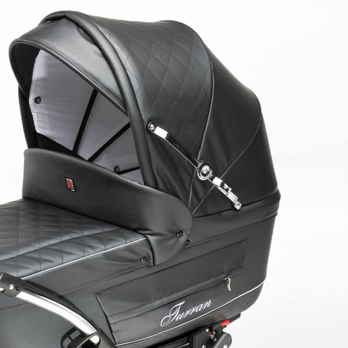 Tutek dje ja kolica 3u1 Turran Silver Eco Prestige Black