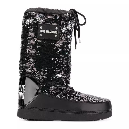 Love Moschino sequin snow boots women Black Idealno.ba